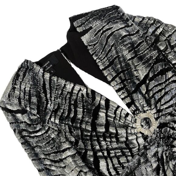 DUNDAS x REVOLVE Stardust Mini Dress in‎ Silver Tiger - Picture 3 of 12